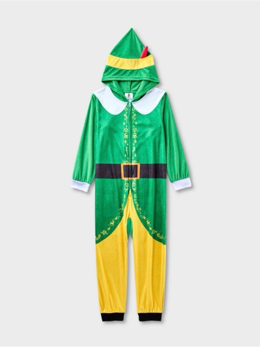 Kids' Buddy the Elf Christmas Long Sleeve Pajama Onesie Cosplay Costume